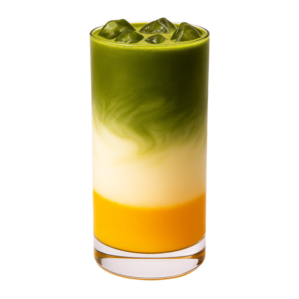 Mango Matcha Milk Latte