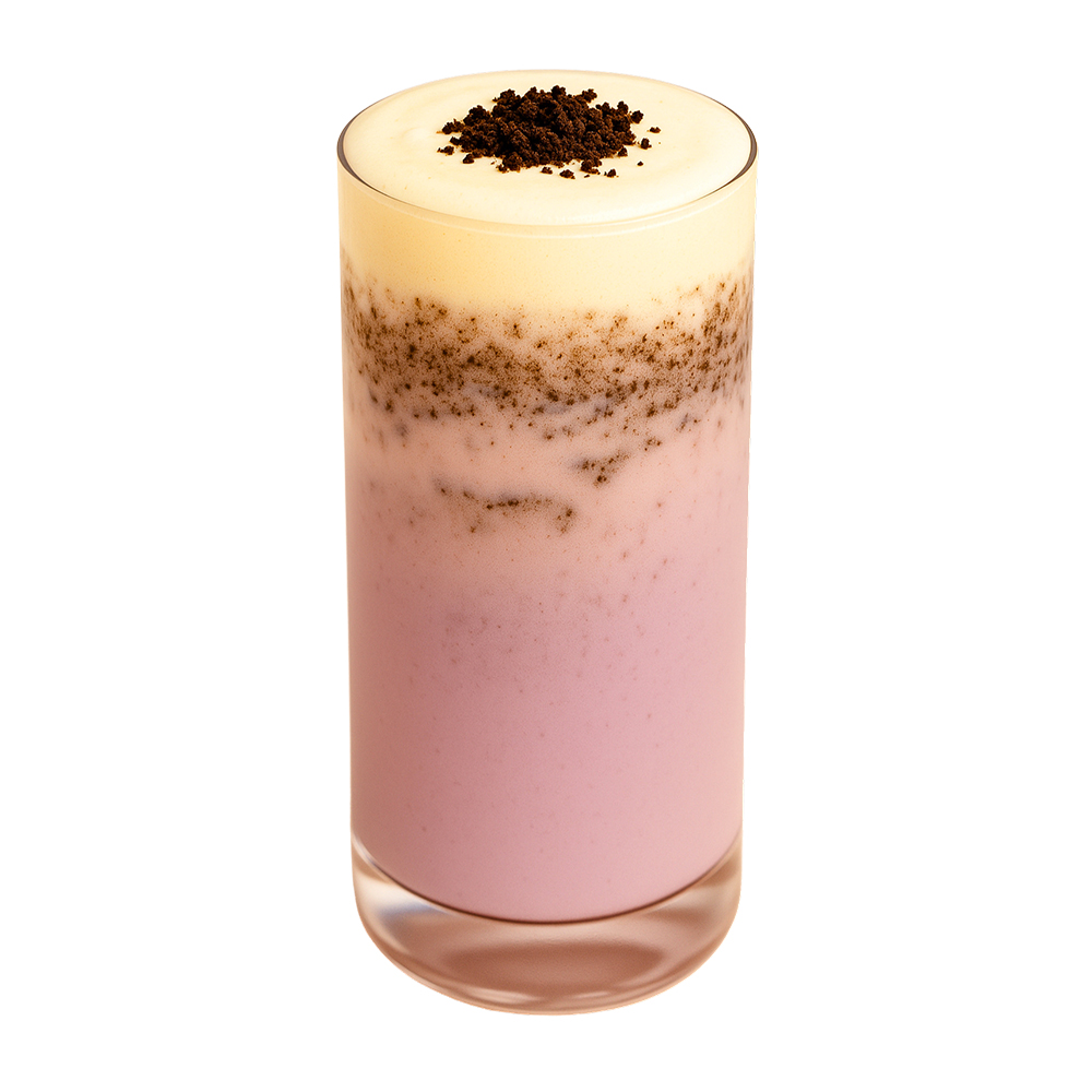 Taro Oreo Milk Latte